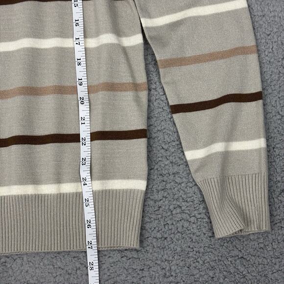 y2k vintage Tamnoon Man Men’s Crewneck Preppy Sweater Medium Striped Classic - Picture 7 of 12